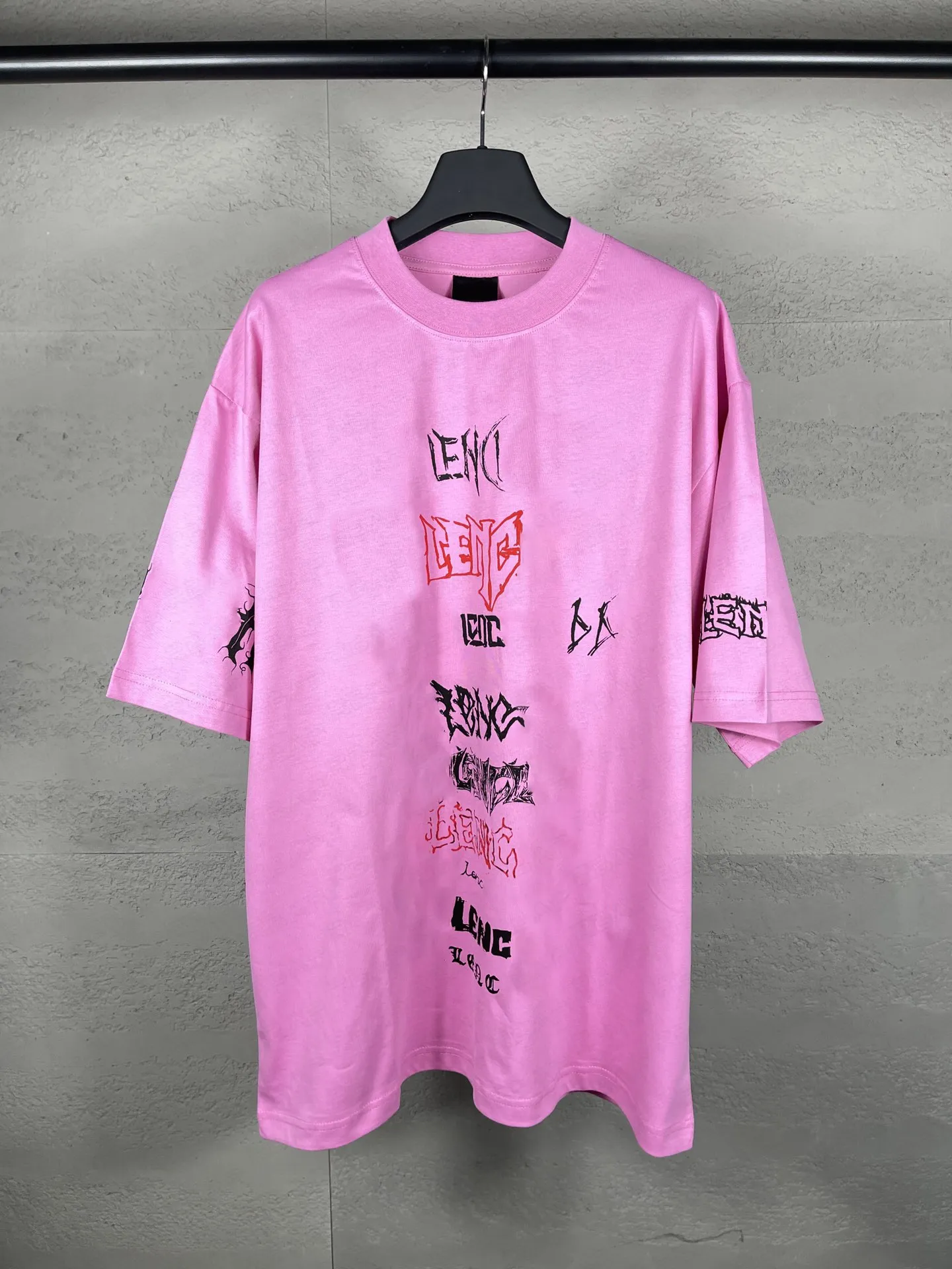 Baleniagga Shirts Designer T Shirt Summer Luxury Brand Tshirt Top Quality Clothes High Version Paris Asymmetric Hemlines Paperfeel Fabric Mens Styli