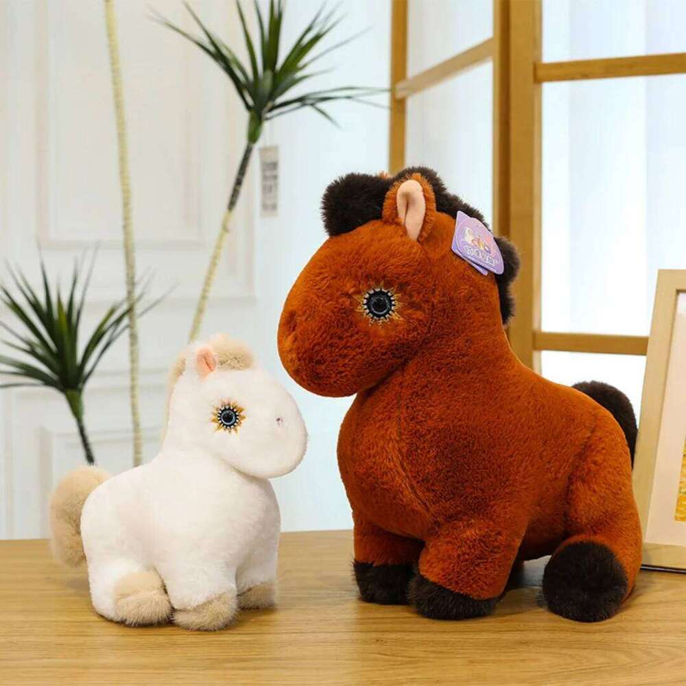 1pc 25cm/9.84in Imitation plush toy cute pony birthday doll 61 gift H260224-image-1095365359