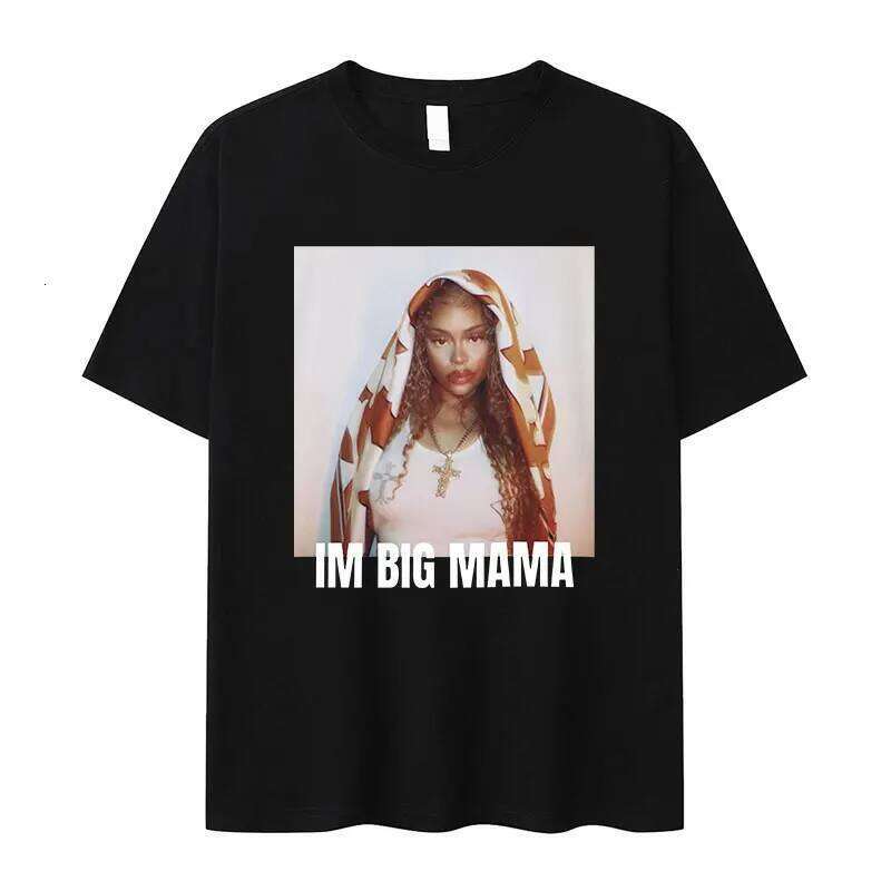 Im Mama Big Latto Tour T-shirts graphiques Hommes Femmes Rétro Mode T-shirt à manches courtes Casual Coton T-shirts surdimensionnés Streetwear Z2