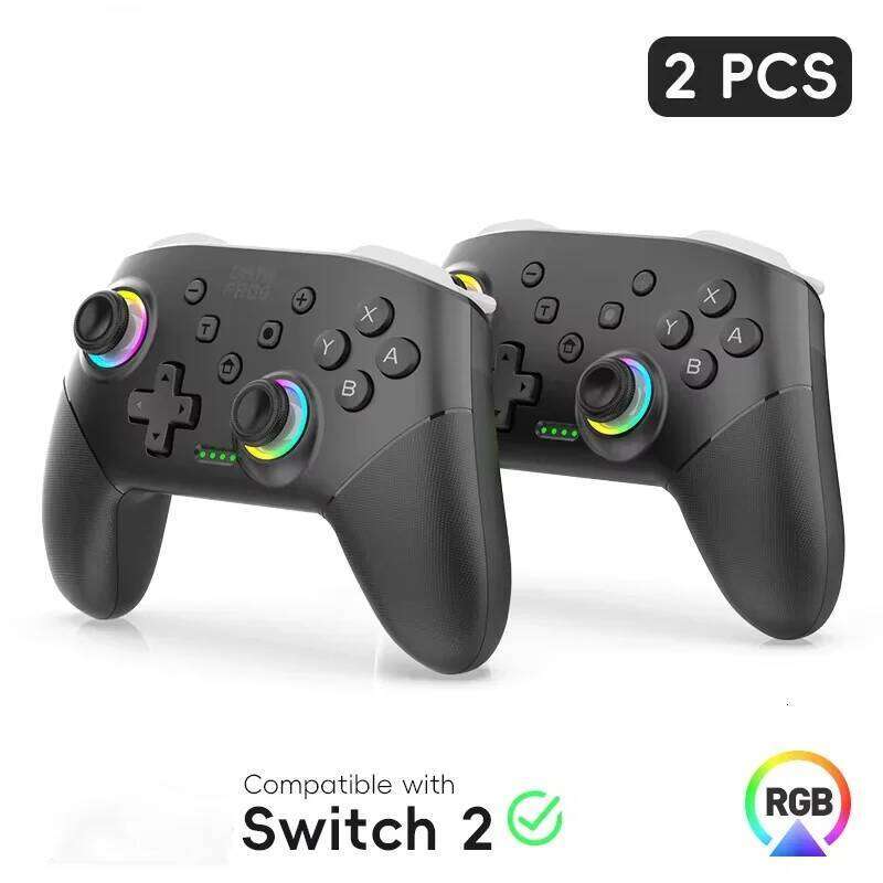 2PCS S80 Pro Wireless Game Controllers Switch 2 OLED / Lite, Bluetooth Gamepad Joystick with Turbo Function for NS & PC Z260210-image-1095311593