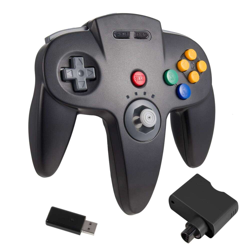 2.4 GHz Wireless Controller ,USB & Receiver for N64 Online Switch 2 Windows PC Mac Raspberry Pi Built in Rumble Z260210-image-1095310308