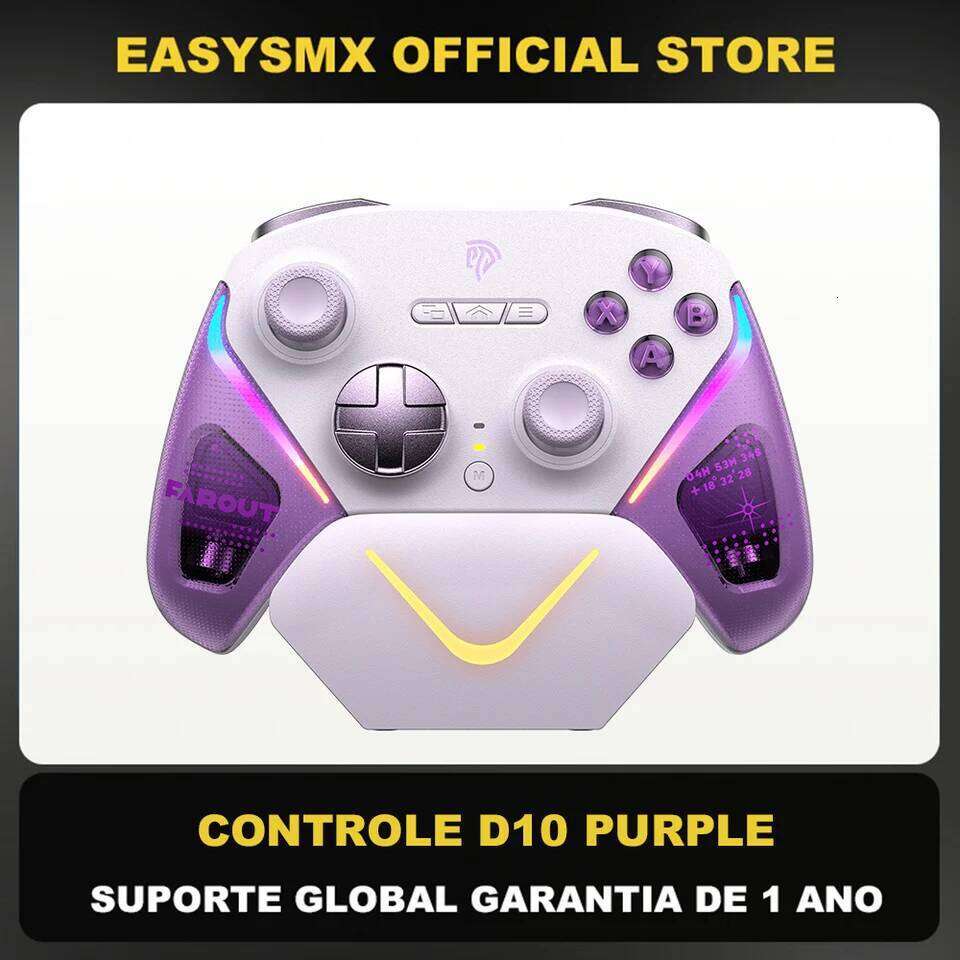 EasySMX D10 Wireless Gamepd TMR Sticks Charging Dock Controller Compatible with PC/Switch/Phone/Steam/TV, Dual-Mode Triggers Z260210-image-1095312183
