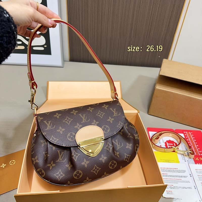Designer bag luxury bag one shoulder armpit brown old flower leather denim canvas simple summer fashion all go armpit bag classic high quality shoul