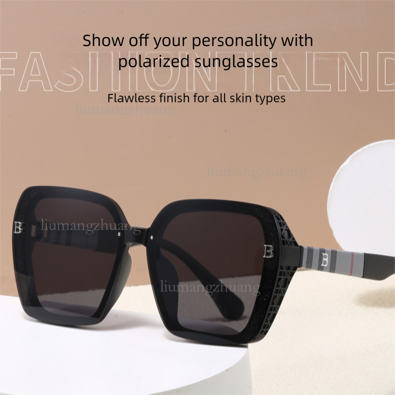 2026 Designer Luxury New Polarized Women's Sunglasses Fashion Trend High End Scratch Resistant Texture Outdoor Sports Glasses Vacation Leisure