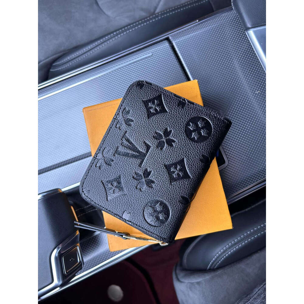 mini 5A luxury Designers Credit card clip ZIPPY WALLET Soft Leather Mens Womens Wallets Fashion Single Men Leather Wallet Lady Ladies Long Purse bag