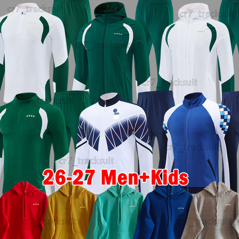 2026 Italy Soccer Sets Long Sleeves Turtleneck sweater 26 27 Italia KEAN RETEGUI Training Vest Football Shirts pullover hoodie Tracksuits Men Unifor