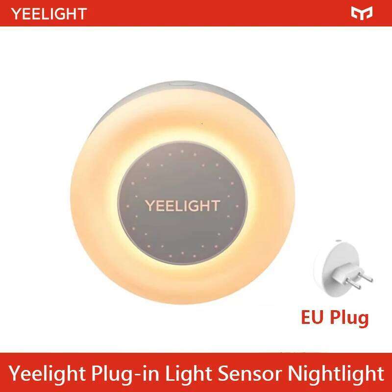 Yeelight Plug-in NightLight Mini Sensor Night Light Warm White 2700K Ultra Energy Efficient 0.25W 110-240V EU Plug H260224