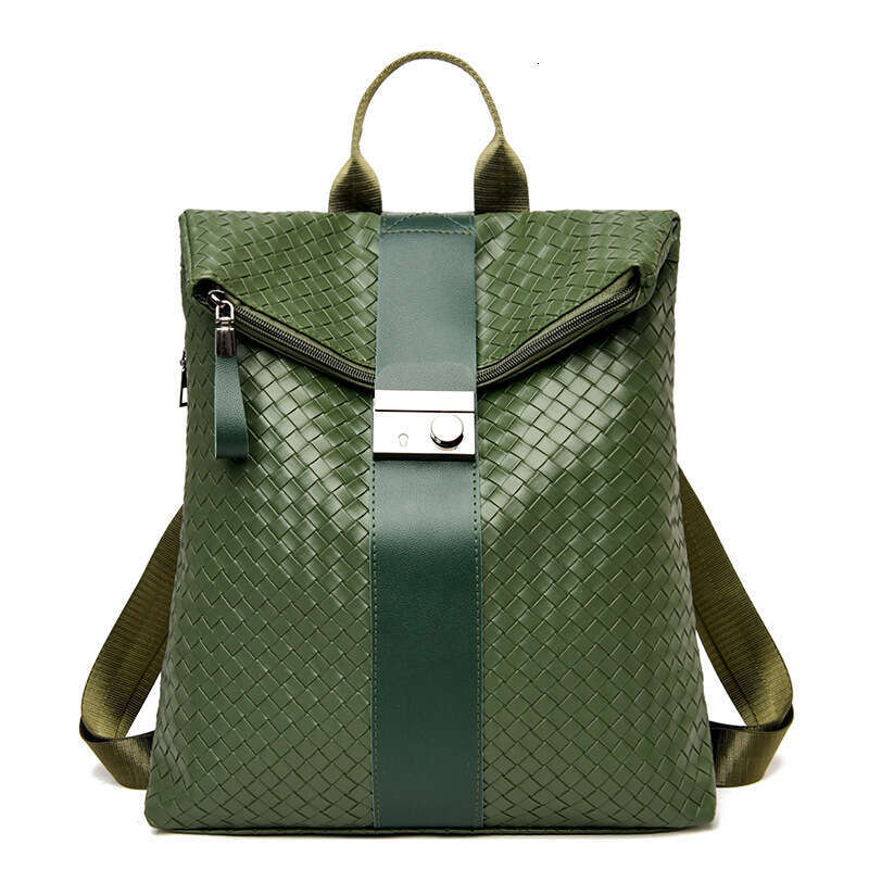 New Korean Trendy PU Soft Leather Fashion Simple College Style Casual Backpack Wholesale For Women