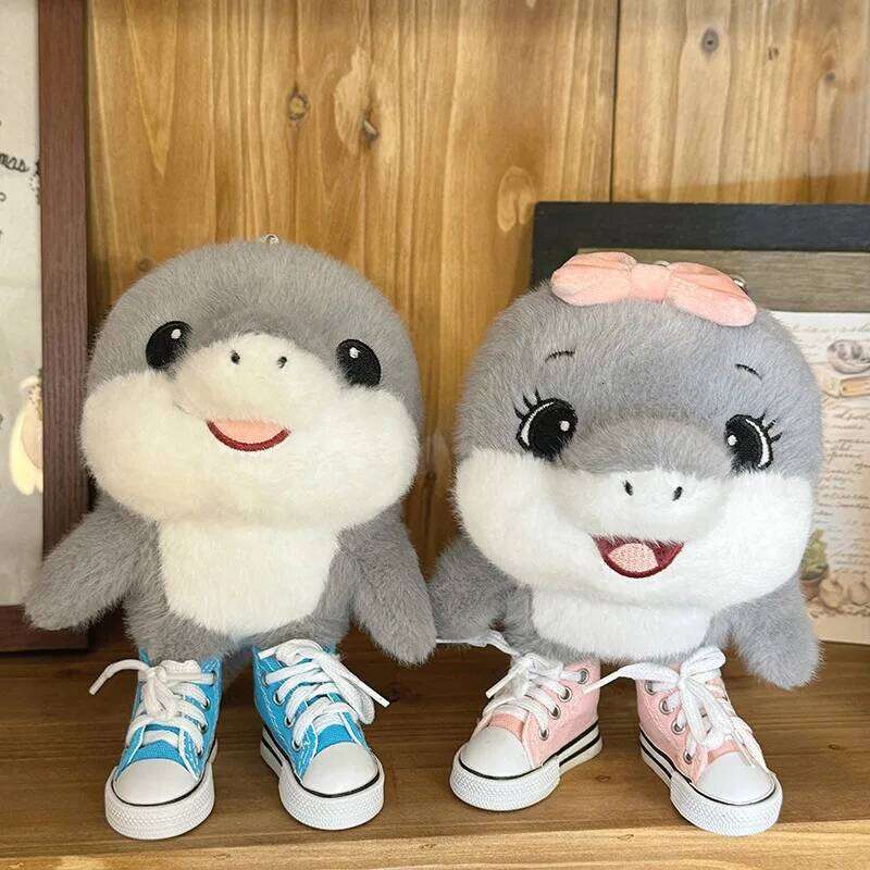 Cute Shoe Wearing Shark Interesting Tung Sahur Plush Game Peripherals Stuffed Toys For Kid Birthday Gifts H260224-image-1095363459