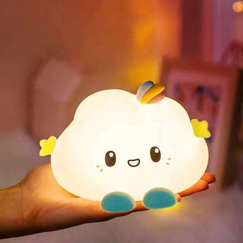 Petit dessin animé mignon nuage pas éblouissant enfants chambre chevet veilleuse enfant fille cadeaux d'anniversaire décoration de la maison H260
