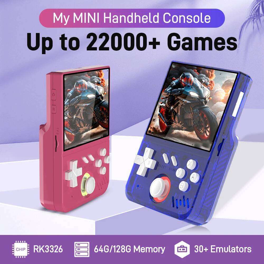 MY MINI Retro Handheld Console 3.5-inch IPS Screen Linux System Video Game Player Built in 128GB TF Card with 22000+ Games Z260210-image-1095377542