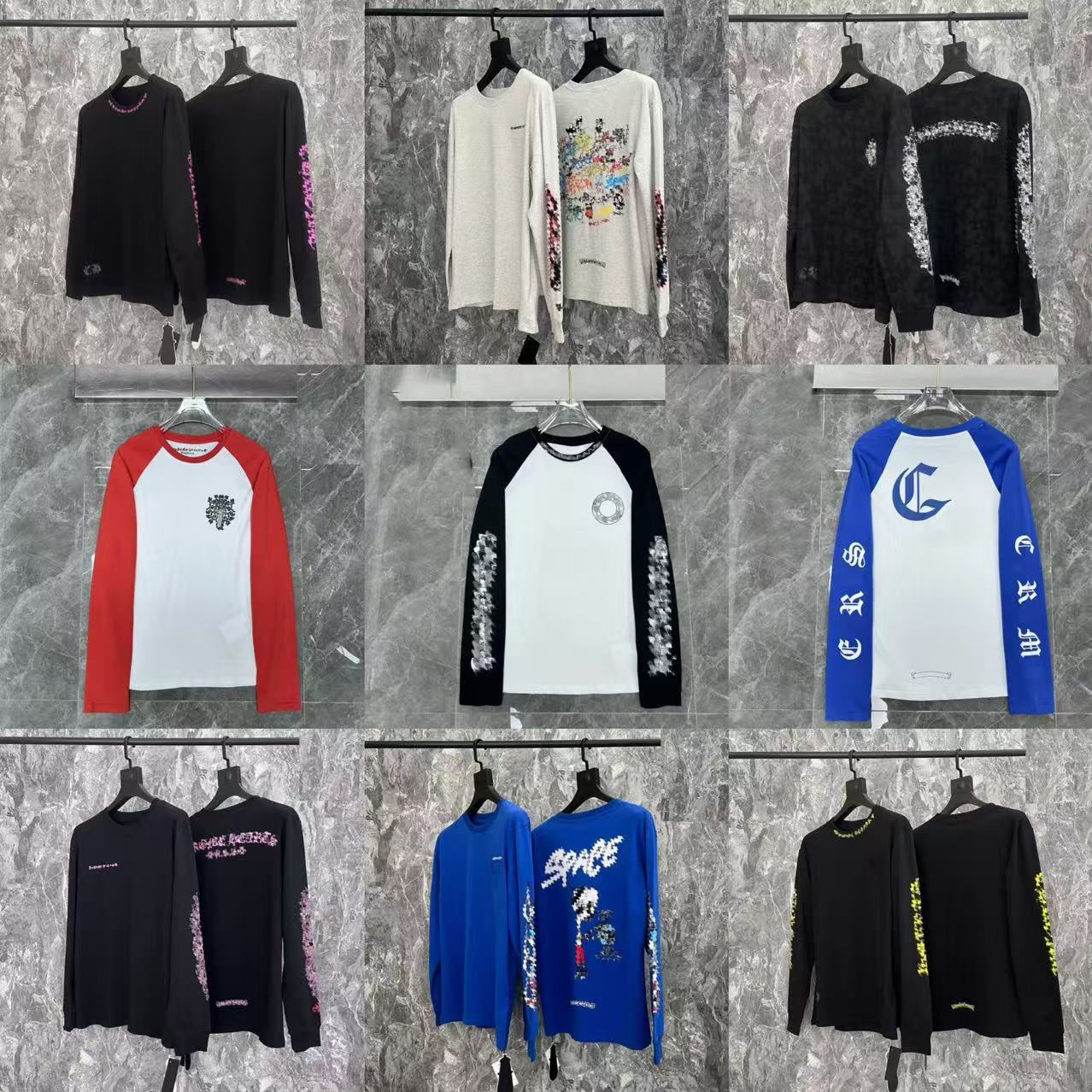 Chemises de créateurs Pull Designer T-shirt Hommes Femmes Chemises Printemps Eté À Manches Longues Ch Sanskrit Imprimé De Luxe