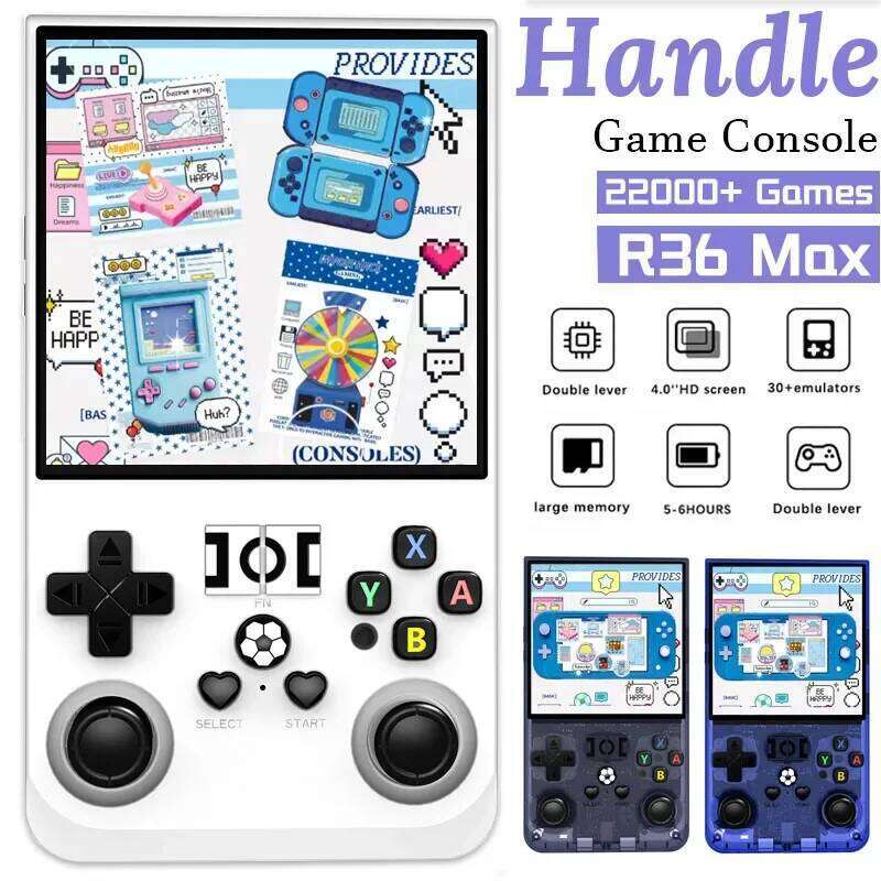 R36MAX Retro Portable Linux System 4.0 Inch IPS Screen R36S Handheld Game Console Pocket Video Player Gift Z260210-image-1095377262