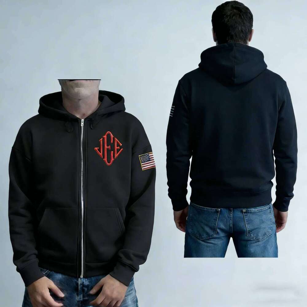 Y2K Jeffrey Epstein 3D Print Retro Zipper Hoodie Men Loose Casual American Classic Trendy Streetwear Male Top 26H0225