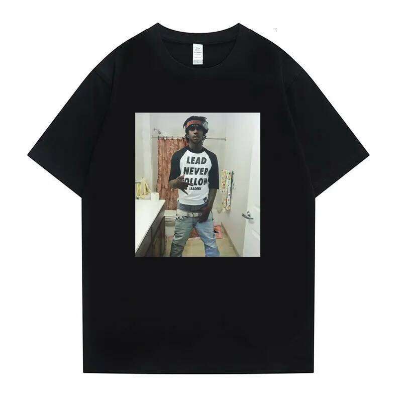 Rapper Chief Keef Lead Never Follow Leaders Funny Meme T-shirts Male Cotton Tshirt Men Women Hip Hop Casual Oversized T Shirt T260224