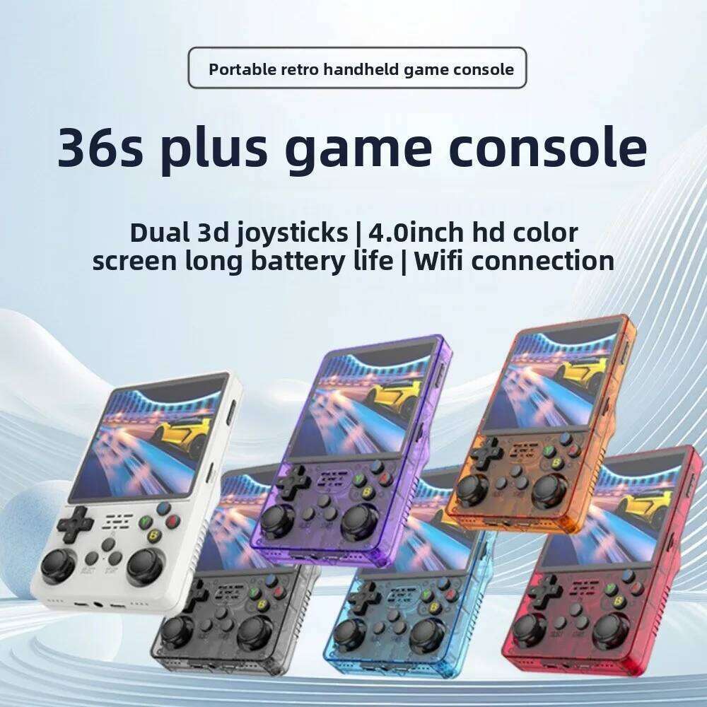 R36plus Retro Handheld Game Console 4.0-inch Screen,Portable retro gaming console Linux System/26+ Emulators/mp4,Preloaded 5000+ Z260210-image-1095376794