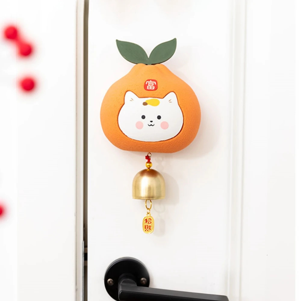 Cute Cartoon Cat Wind Chime Doorbell Dopamine Door Bell Fridge Magnet Home Decor Window and Door Decoration Funny Gifts M260328-image-1099406592