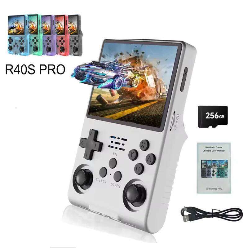 R40S Pro Console Linux System 3.5 Inch IPS Screen Portable Pocket Video Player 30000+ Games Retro Handheld Game Kid Z260210-image-1095377650