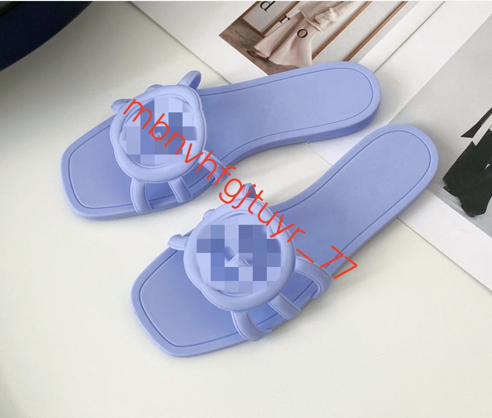 Sandales mules femme luxe créateur été à boucle et lettres plates sexy plage creuses mode plein air tailles 35-42