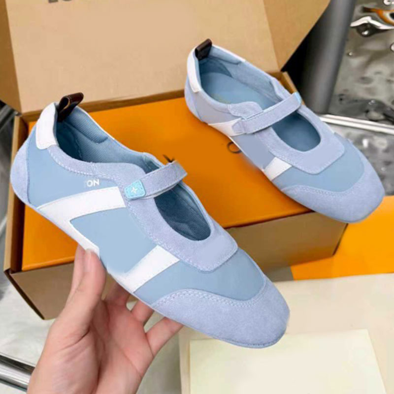 Sneakerina Mary Jane 1AJOZK designer spring summer sneakers womens new casual shoes anti slip wear resistant flat sneakers with initial signature on
