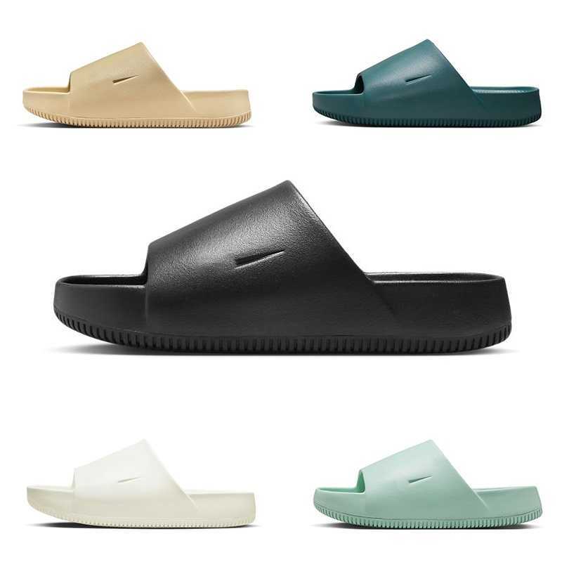 2026 New Slippers Shoes Designer Unisex Calm Slides Sandals Seasame Geode Teal Sail White Black Jade Ice Flats Summer Beach Flip Flops Sandal Slippe