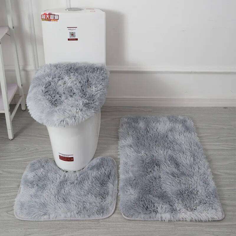 Toilet Seat Cover 3Pcs Set Bath Mat Shower Room Floor Rug Home Bathroom Anti-Slip Absorbent Doormat Bathtub Decor Carpet H260226-image-1095596567