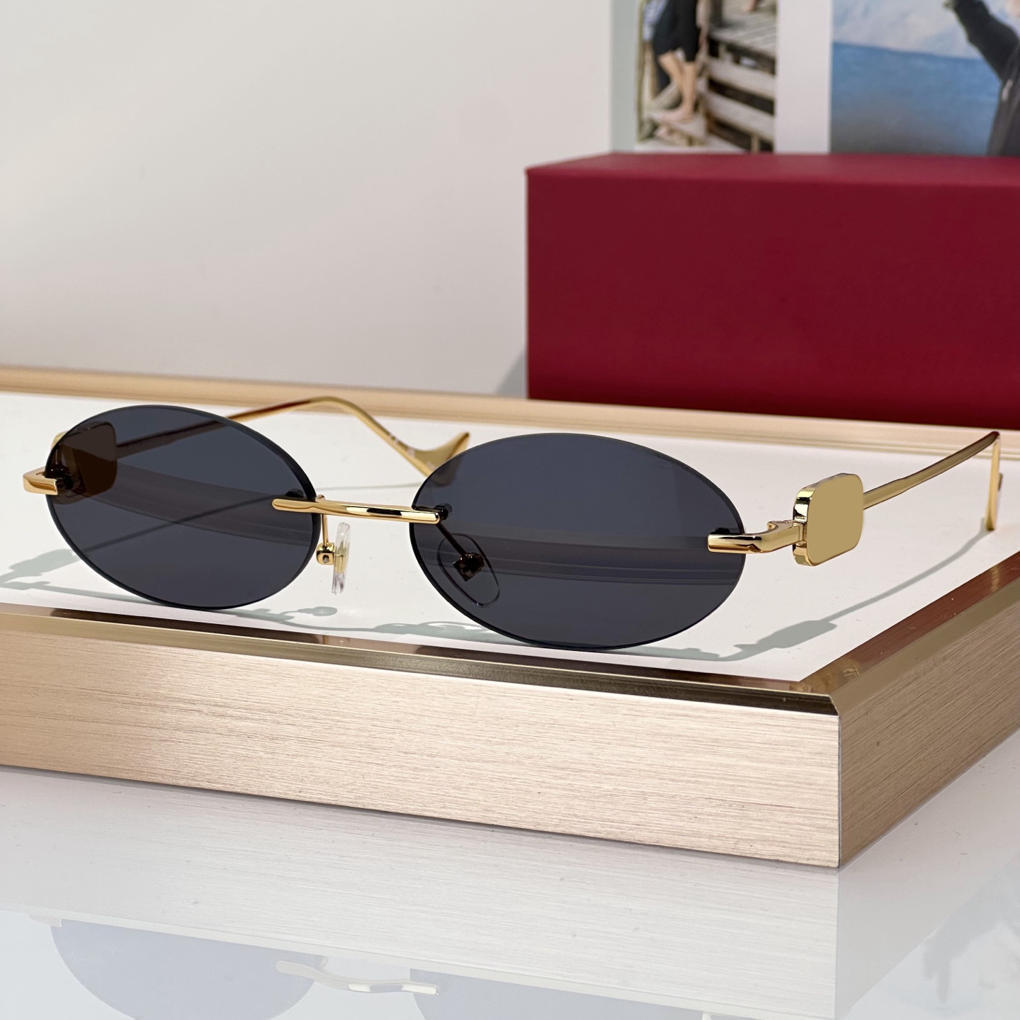 Lunettes de soleil de mode pour hommes femmes VLX-124A Designer d'été élégant style de rue anti-ultraviolet rétro plaque CR39 lunettes ovales san