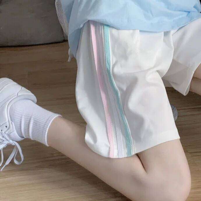 Cotton sports shorts women's summer and Korean version loose wide-footed five-point pants H260226-image-1095496944
