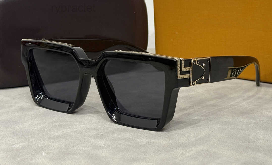 Mens designer sunglasses womens millionaire square frame top quality outdoor avant-garde wholesale style glasses with case 96006 PJW2
