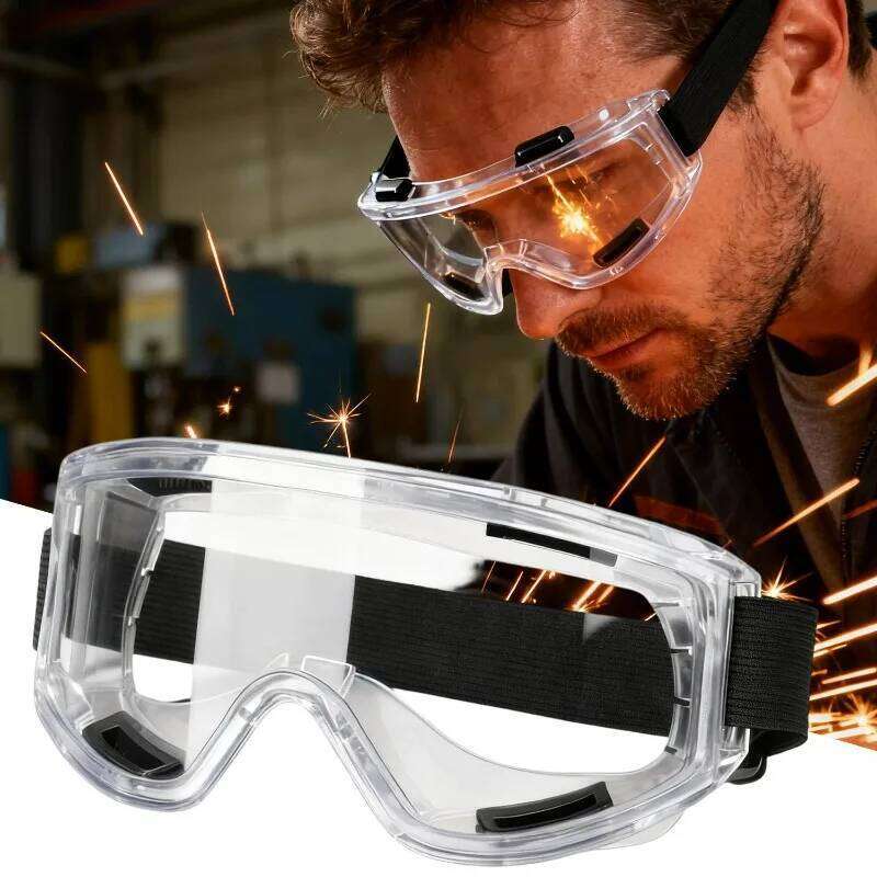 Safety Glasses Splash Proof Dust-Proof Goggles Adjustable Clear Eyewear for Cycling Skiing Sports Motorcycle Equipments Z260225-image-1095480103