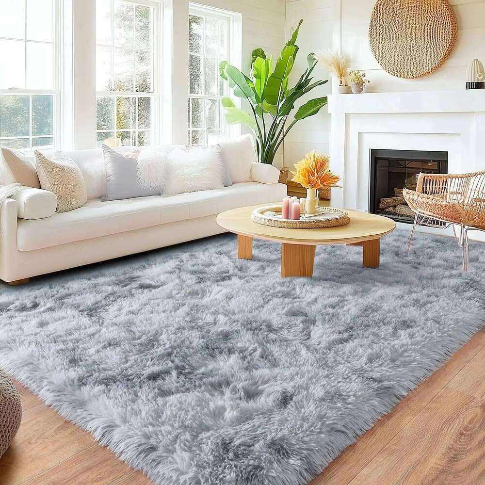 VIKAMA Modern Simple Living Area Carpet, Soft And Fluffy Children's Room Mat, Bedroom Bedside Rug, Home Decoration H260226-image-1095603090