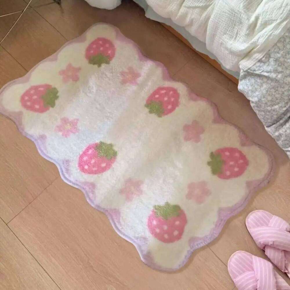 VIKAMA Imitation Cashmere Living Carpet, Tough Get Dirty And Easy To Clean, Girls' Room Bedside Rug For Home Decoration H260226-image-1095598145