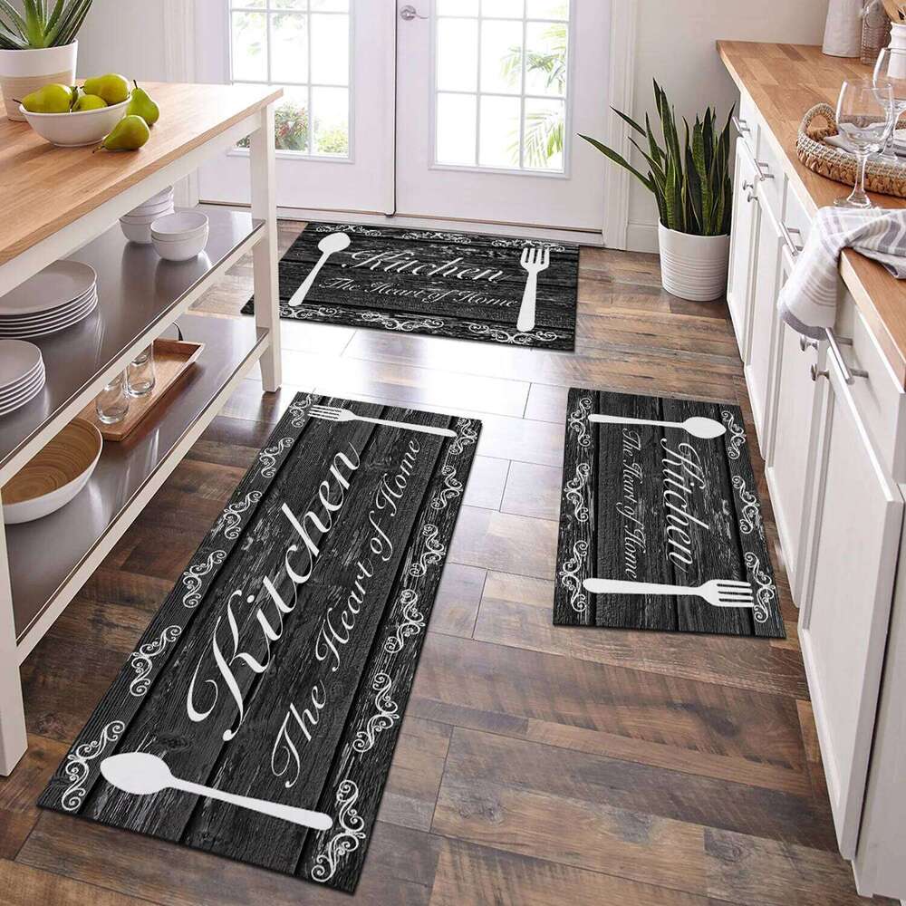 VIKAMA Washable absorbent floor Comfortable sponge kitchen carpet main bathroom Non-slip waterproof door mat Kit H260226-image-1095595419