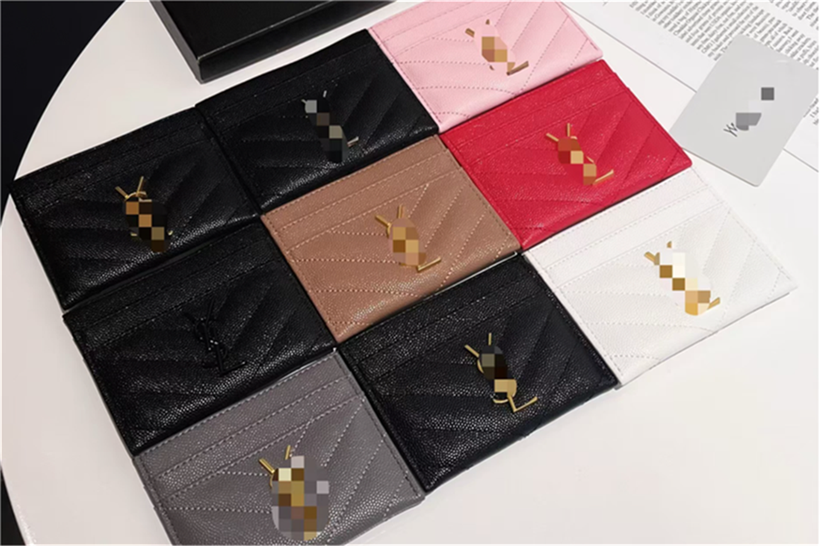 2026 Porte-cartes femme homme designer en cuir véritable avec anneau porte-clés mini portefeuille monnaie Y11 vente en gros avec boîte