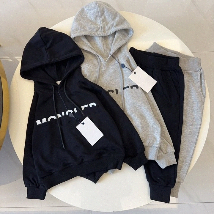 kids hoodies sets Designer toddlers suit baby boys girls Clothing Sets hoody black grey Clothes childrens Infant Clothing w6rr#-image-1095520308
