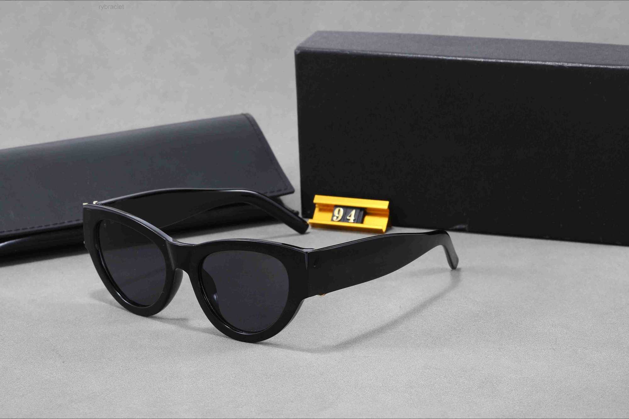Fashion Designer Sunglasses Women Cat Eyes Glasses Womens Sunglass UV400 Polarized Glass Lens With Box VL9W