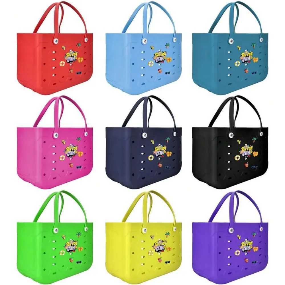 XL/L/M oversized large capacity beach bag EVA rubber travel picnic storage womens shopping handbag childrens swimming L260526-image-1095558449