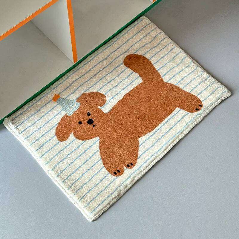 VIKAMA Fashionable Cute Cartoon Animal Striped Carpet Entryway Floor Mat Living Room Sofa Coffee Table Bedroom Bedside Blanket H260226-image-1095568408