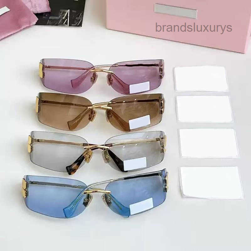 designer sun glasses women lunxury sunglasses Frameless glasses Curved mirror-shaped hairband glasses men Shades Eyewear Men Vintage Sun Glasses Wit