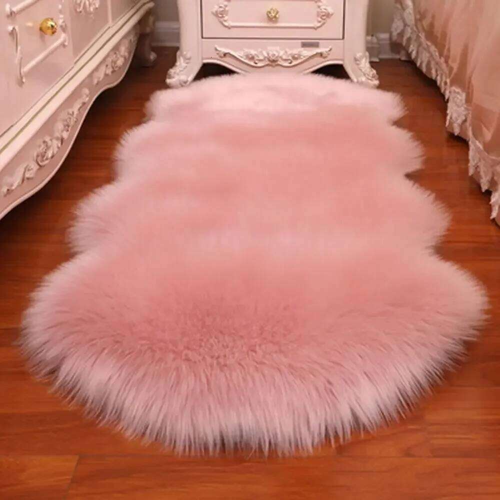 Artificial Sheepskin Long Hair Carpet Floor Wool Mat Soft Faux Fluffy Shaggy Rugs Home Decor H260226-image-1095648172