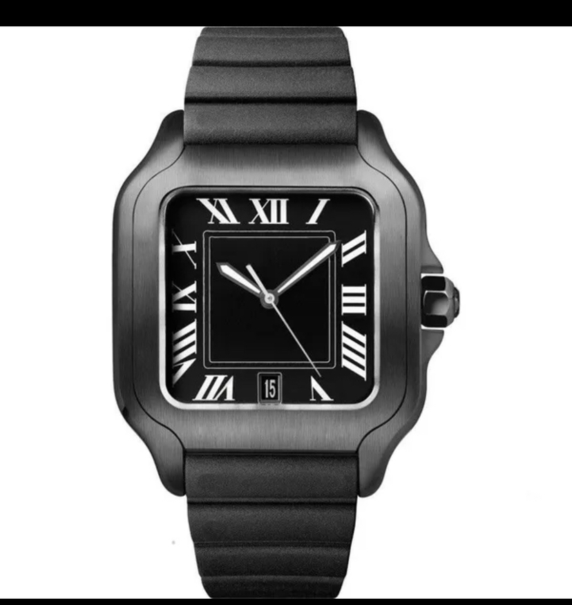 designer's fully mechanical men's watch made of stainless steel and ultra bright sapphire mirror designed for business men's 40mm wat