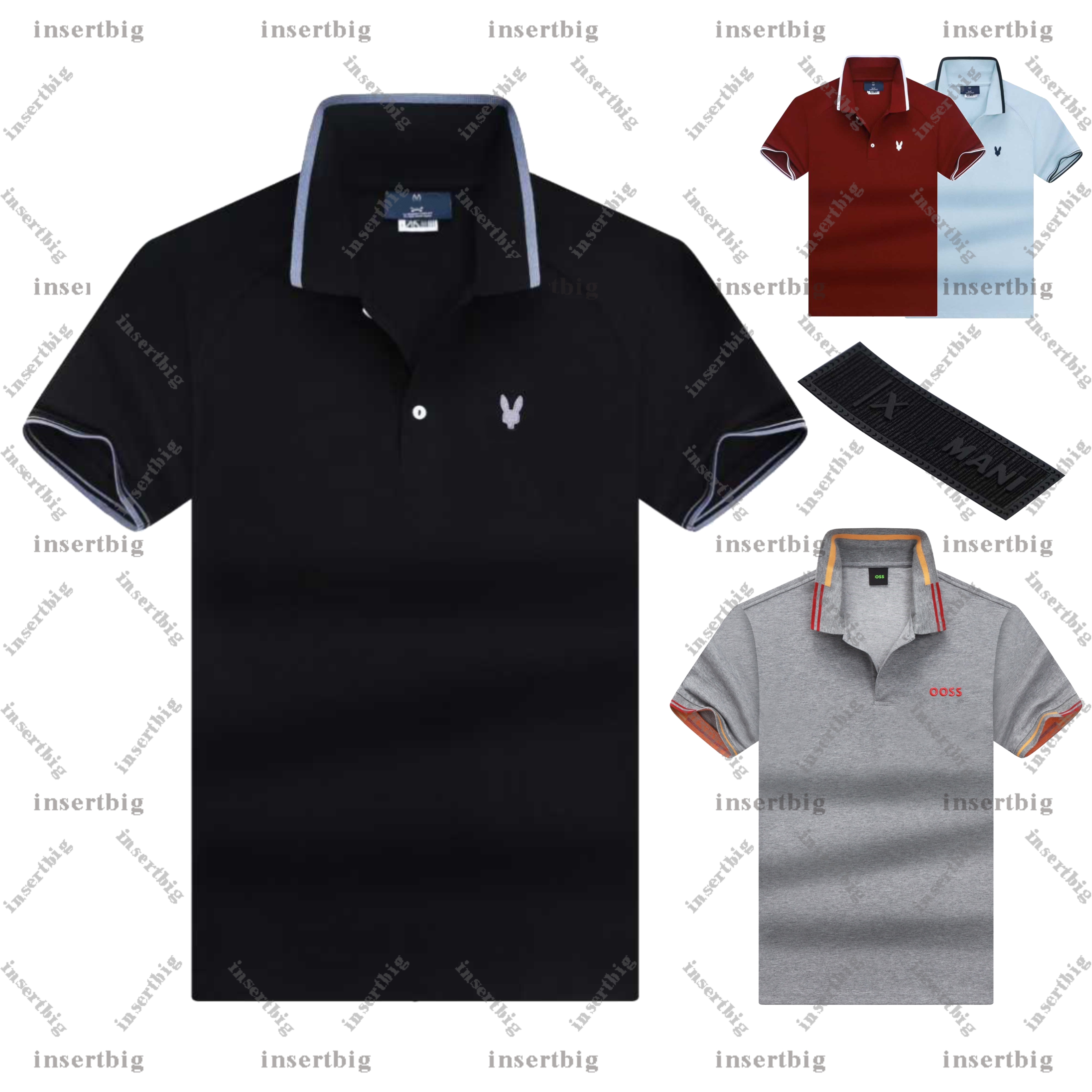 Mens Designer Polo Shirt Fashionable Pure Cotton 100% Mens Polo Shirt Business Casual T Shirt Short Sleeved Asian size M-3XL