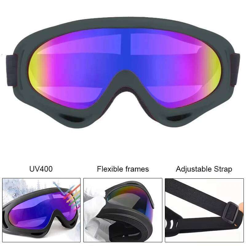 Cycling Motorcycle Windproof Anti-fog UV400 Snowboard Snow Goggles Winter Outdoor Sport Skiing Eyewear Z260225-image-1095624657