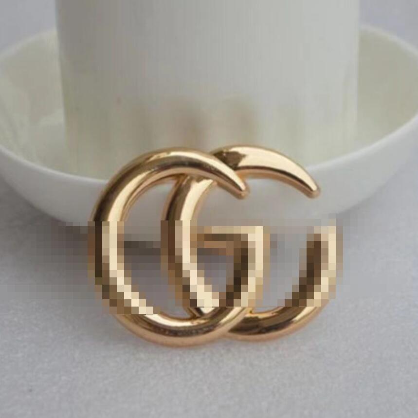 20style rétro marque lettre Designer broches lettres épinglettes cristal Rhie Pin fête métal bijoux accessoires cadeau de haute qualité