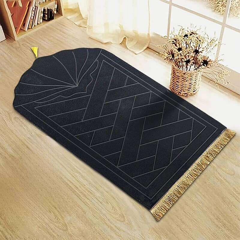Thickened sponge with tassel embossed prayer mat soft and easy to carry can be used in many scenes H260227-image-1095654152
