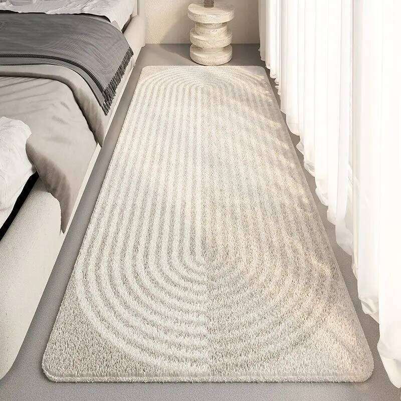 Striped Bedroom Bedside Fluffy Large Carpet Living Room Plush Lounge Rug Floor Mat Soft Velvet Carpets For Children H260227-image-1095652022