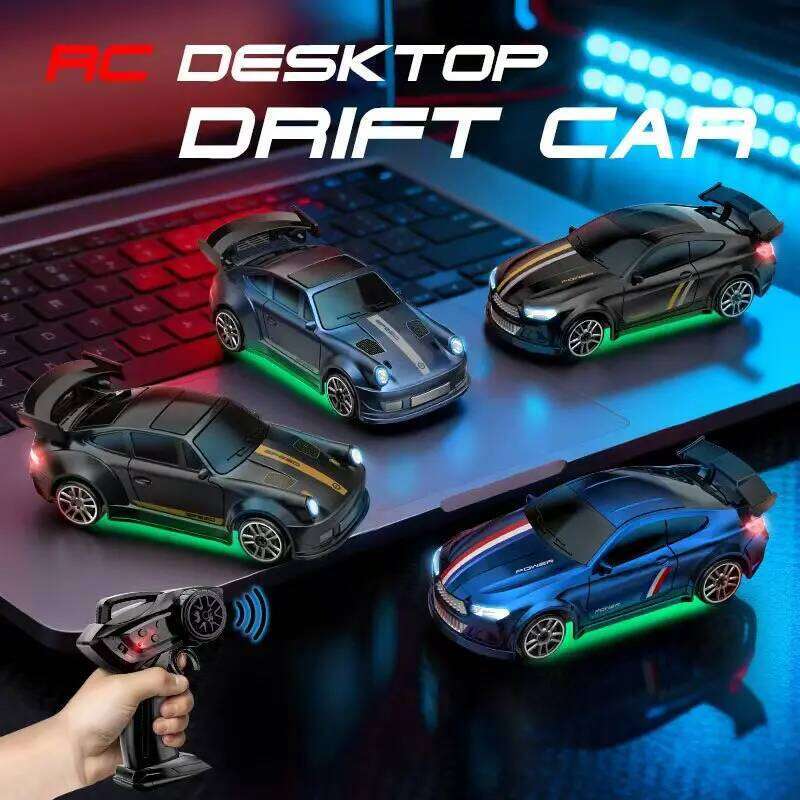 1:64 RC Mini Alloy High Car Off-Road Vehicle with 2.4G Remote Control,Dual Speed Transmission, LED Lights,Racing Truck Toy H260227-image-1095731878