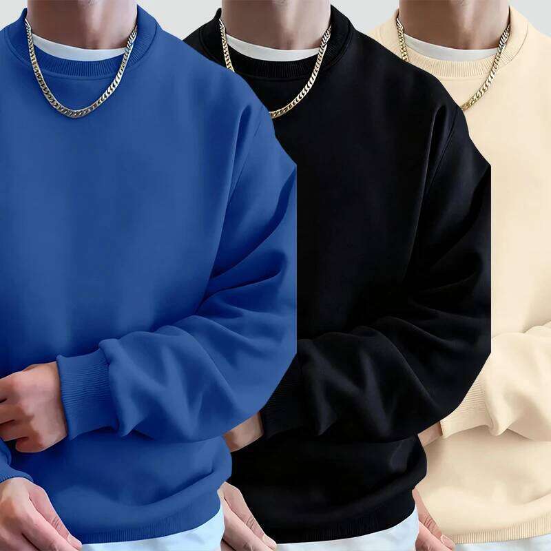 Homme polaire haut d'automne pulls de mode de rue confortable sweat-shirts classiques sport décontracté vêtements de sport quotidien doux vêtemen