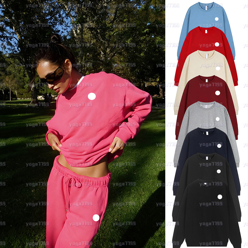 Sweats à capuche de yoga Pull à col rond Sport Joggers Sweat-shirt chaud Argent sur la poitrine Sweat-shirt ample Hommes Unisexe Casual Sweat Top