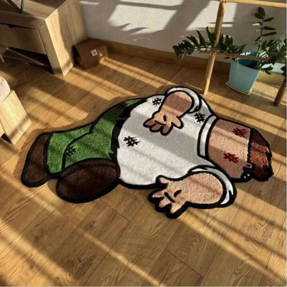 VIKAMA Cartoon-Shaped Carpet, Soft Bedroom Bedside Rug, Living Room Cloakroom Non-Slip Area Mat, Home Decoration H260226-image-1095647204